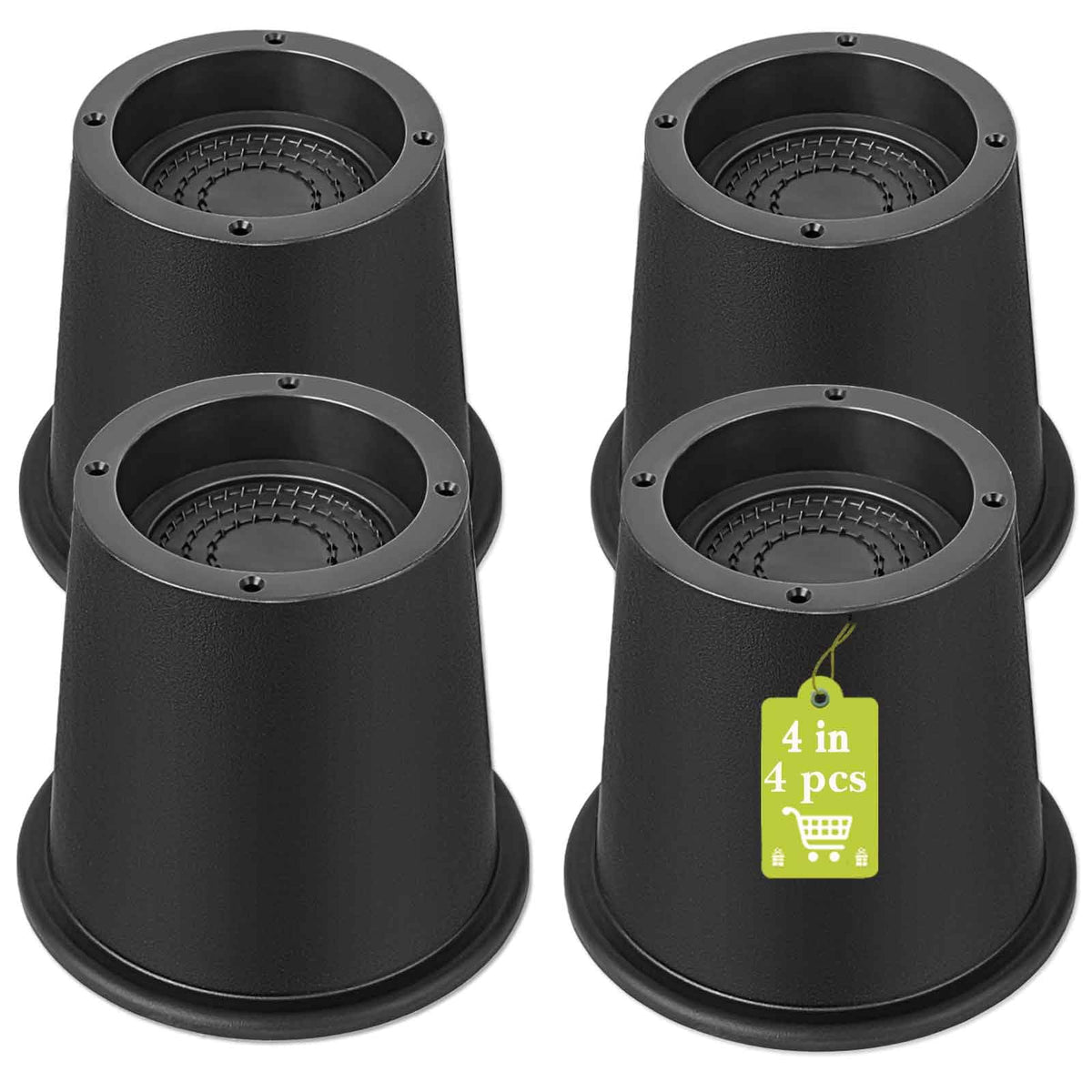 Yookwutar bed riser 4 inch provides stable lift under beds