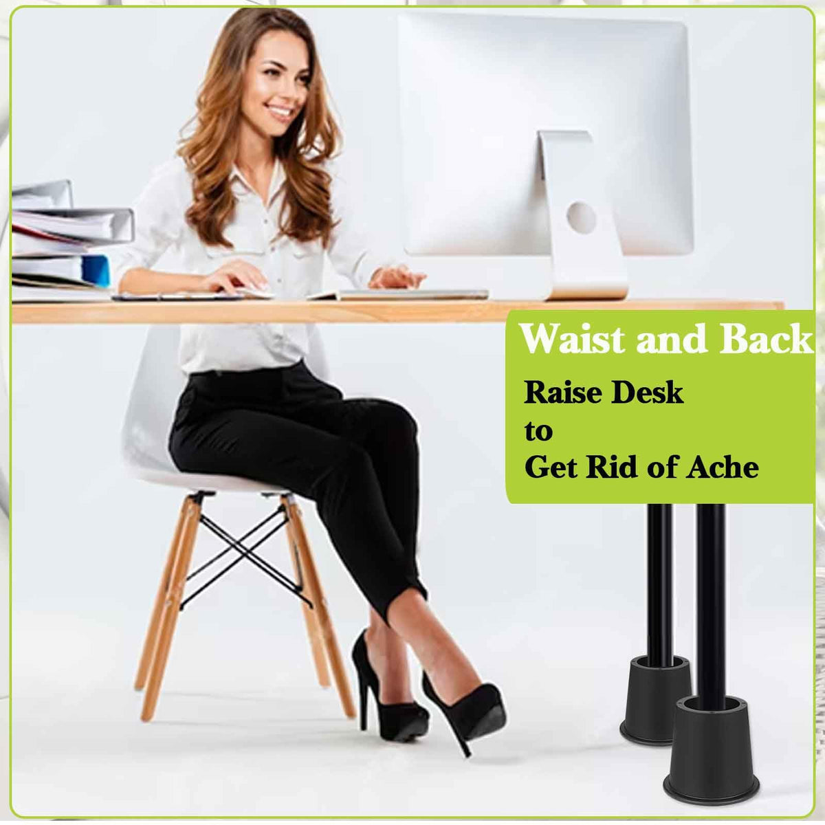 Yookwutar dorm riser 4 inch easy install under furniture