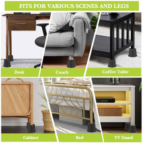 Yookwutar furniture riser 4 inch creates extra under-bed or couch storage