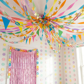 YooNotee pastel crepe streamers create vibrant backdrop vibes for festive photos.