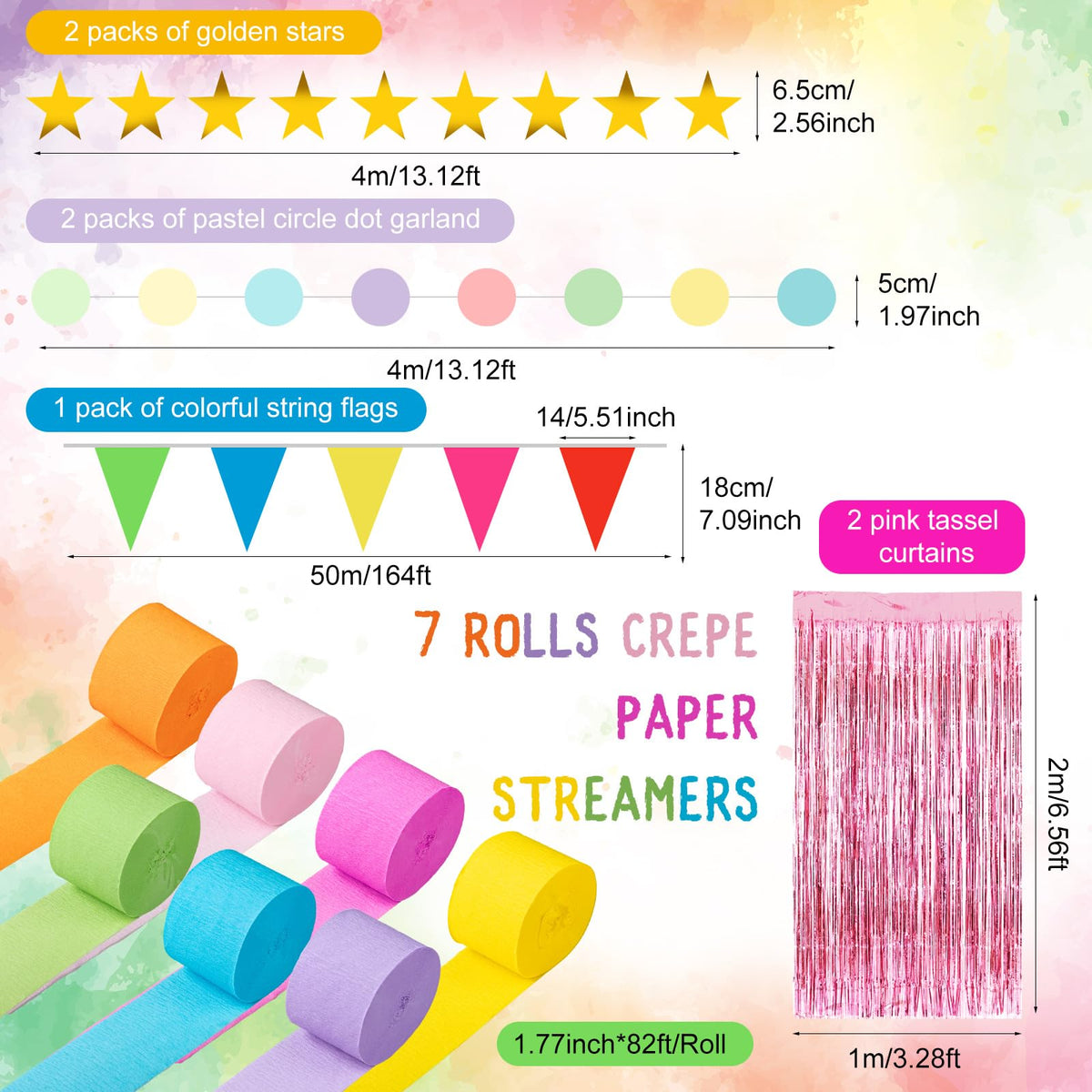 YooNotee pink fringe curtains add a soft shimmering backdrop for celebrations.