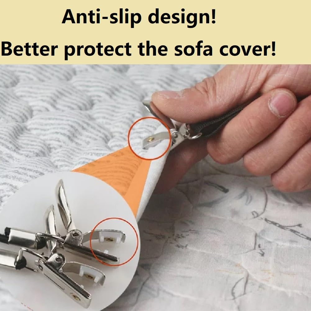 Yoovat adjustable elastic straps 10 to 60 inches in action, easy to fit any sofa.