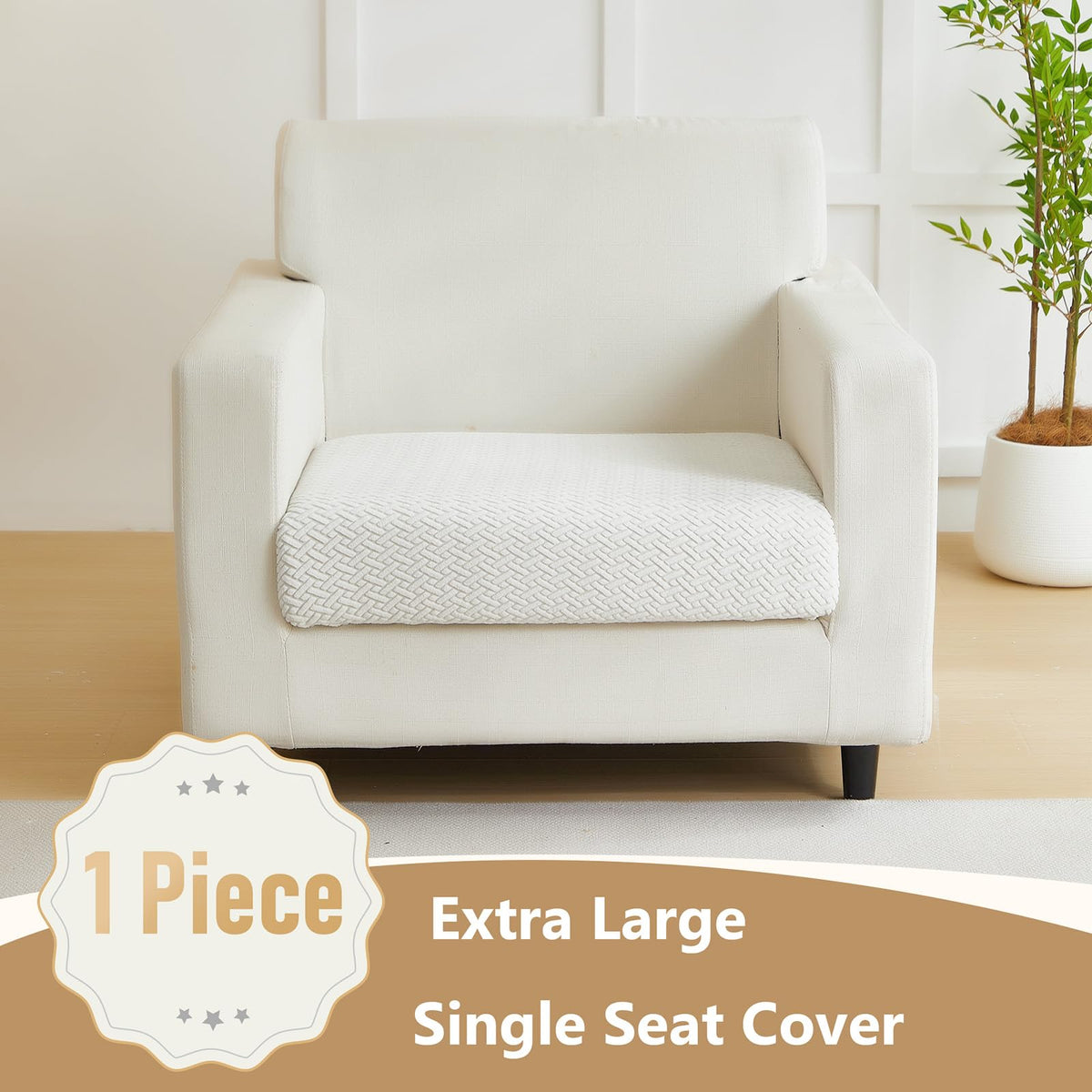 Yoovat 360° protection keeps sofa cushions clean from pet hair and spills.