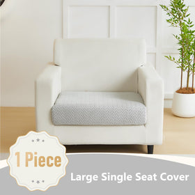Yoovat cushion cover installation showing elastic loops for easy fit