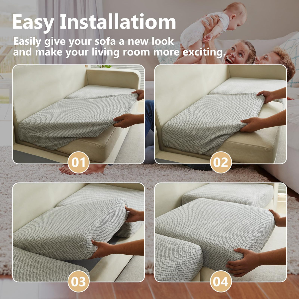 Yoovat cover featuring a thick elastic edge for staying in place