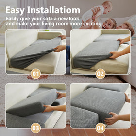 Yoovat large single-seat cushion cover designed for oversized cushions on sectionals.