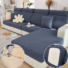 Yoovat couch cushion cover on a sofa creates inviting living room ambiance