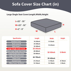 Yoovat cushion cover features soft texture for a cozy, protected seating surface.