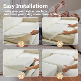 Yoovat cushion cover fits most sofas with a universal design and warmth.