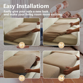 Yoovat machine-washable cushion cover for easy maintenance and fresh look.