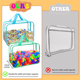 YOPCDJ clear puzzle storage organizer showing contents at a glance