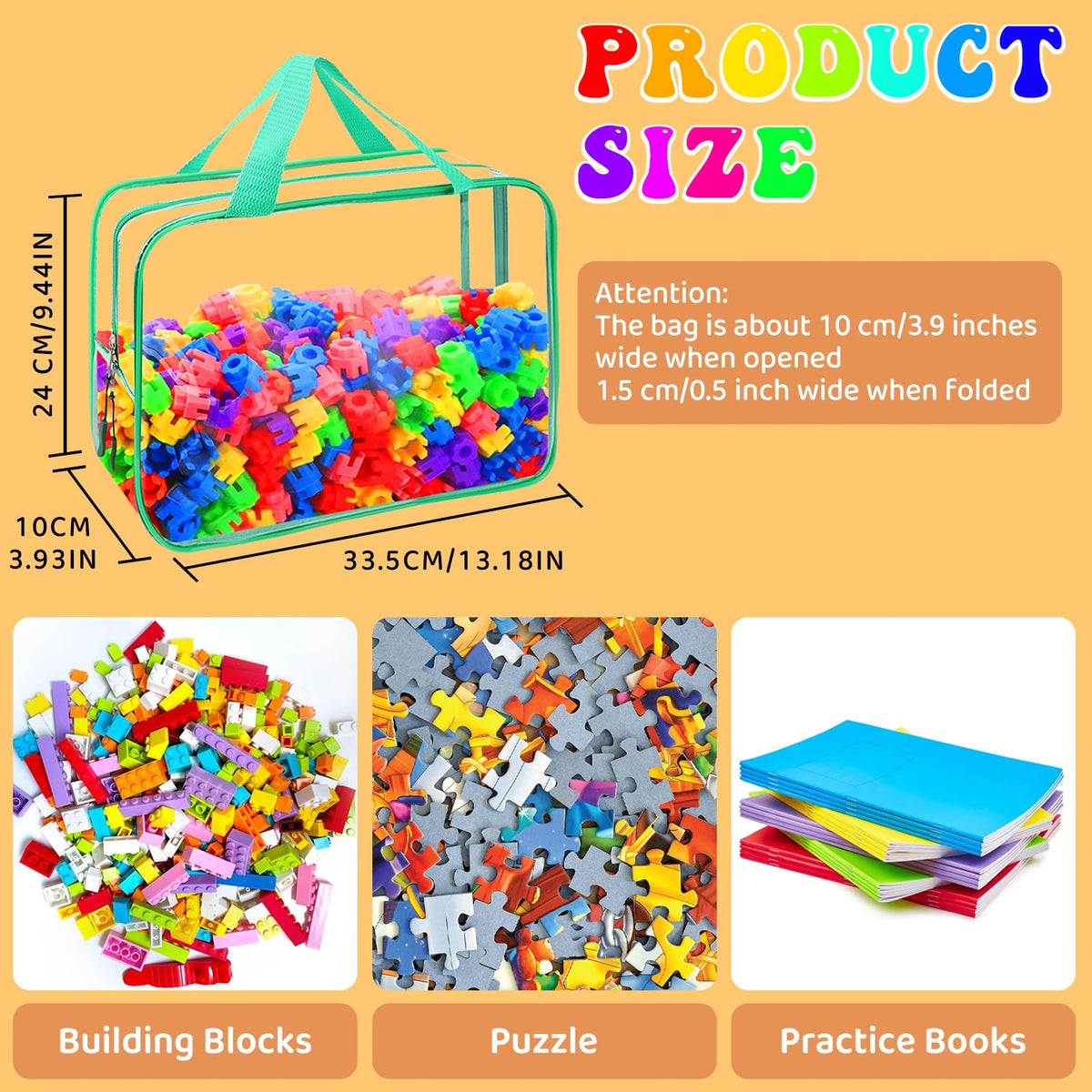 YOPCDJ clear PVC material keeps contents dust-free and easy to wipe clean.