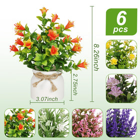 Yoratee fake potted flowers used for shelf styling with cozy charm.