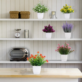 Yoratee variety artificial plants in pots offer versatile home styling