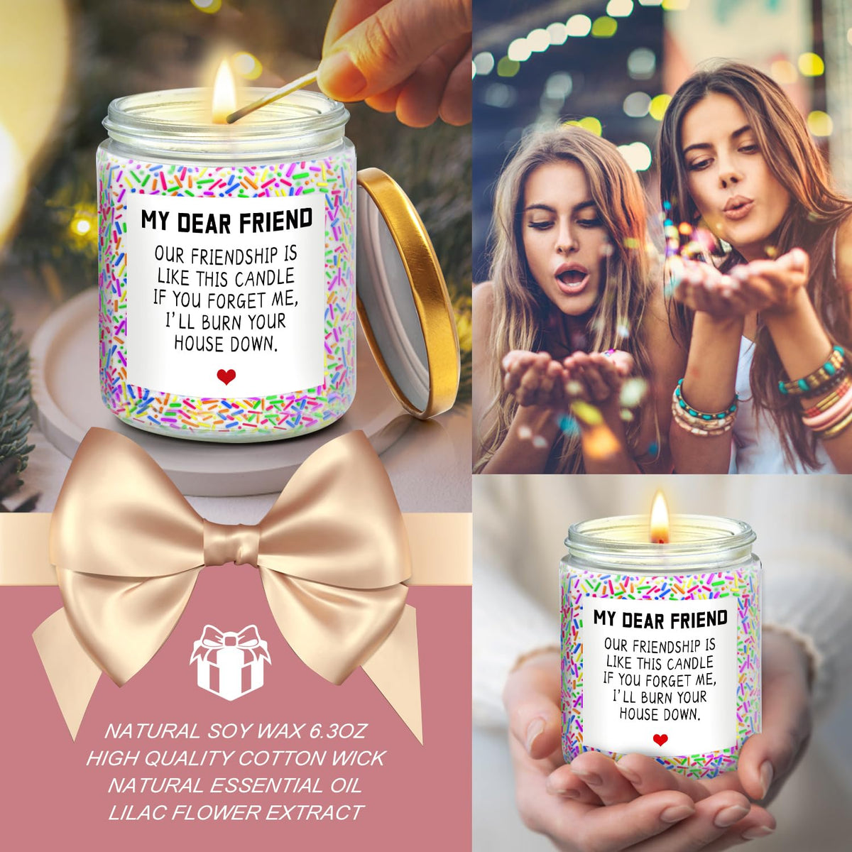 Yorktend lavender candle cup releasing a soothing scent