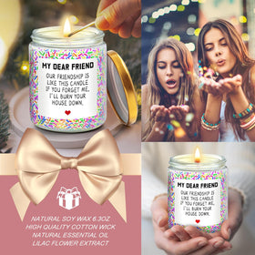Yorktend lavender candle cup releasing a soothing scent
