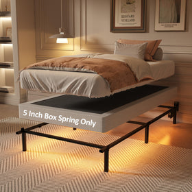 YORMDMO 5-Inch Twin Box Spring noise-free design ensures peaceful nights.
