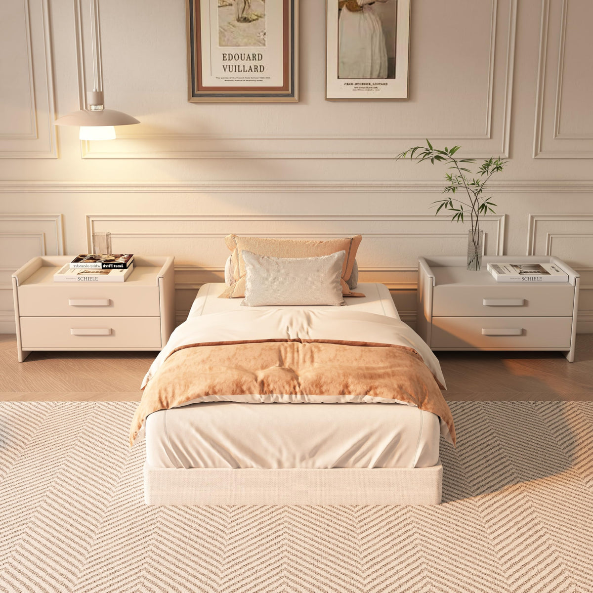 YORMDMO 5-Inch Twin Box Spring assembly for a sturdy sleep surface.