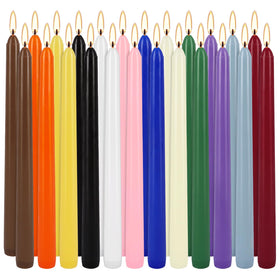 YOROXRG 24-colored taper candles in festive packaging for gifting
