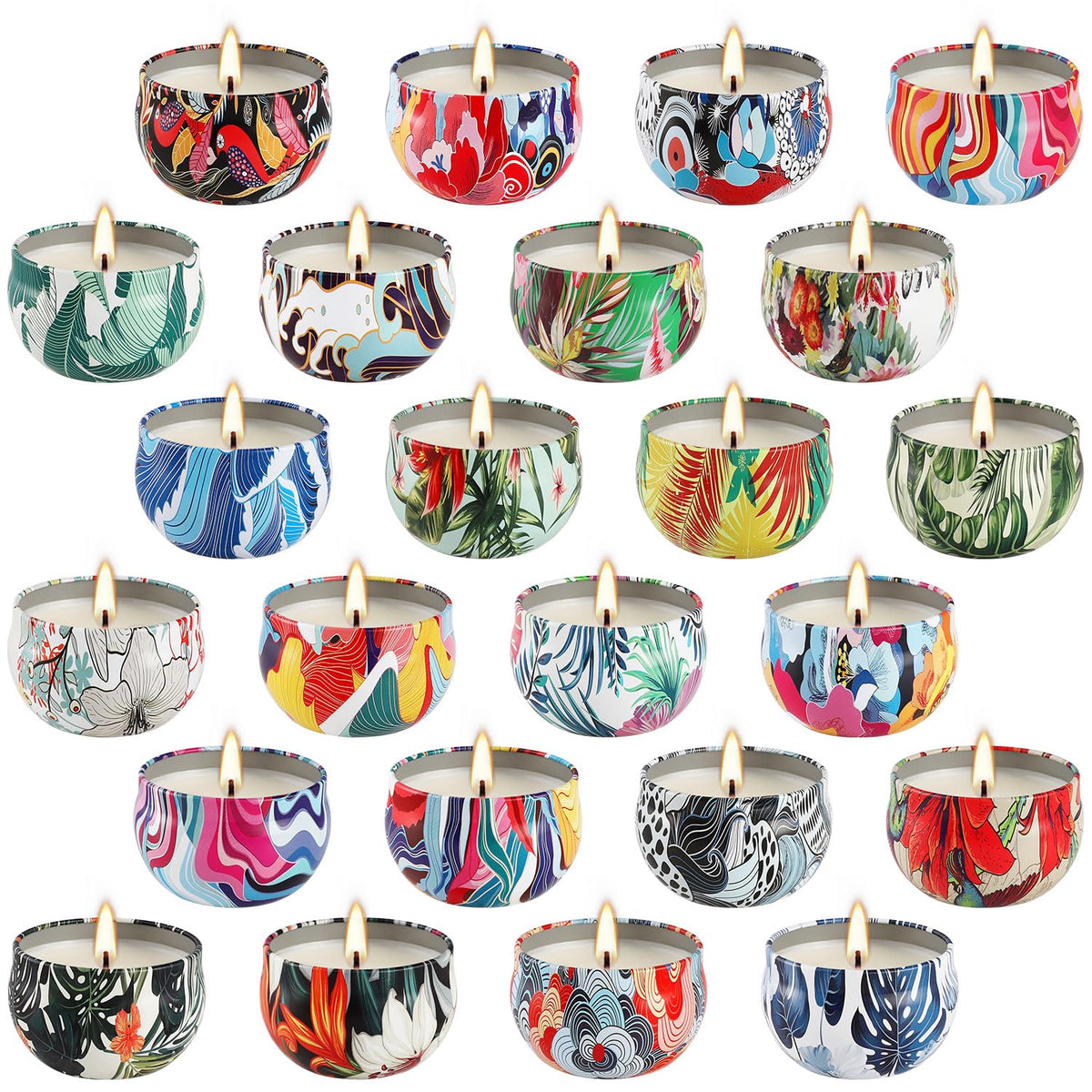 YOROXRG 24-fragrance candles offer varied scents for cozy home ambiance.