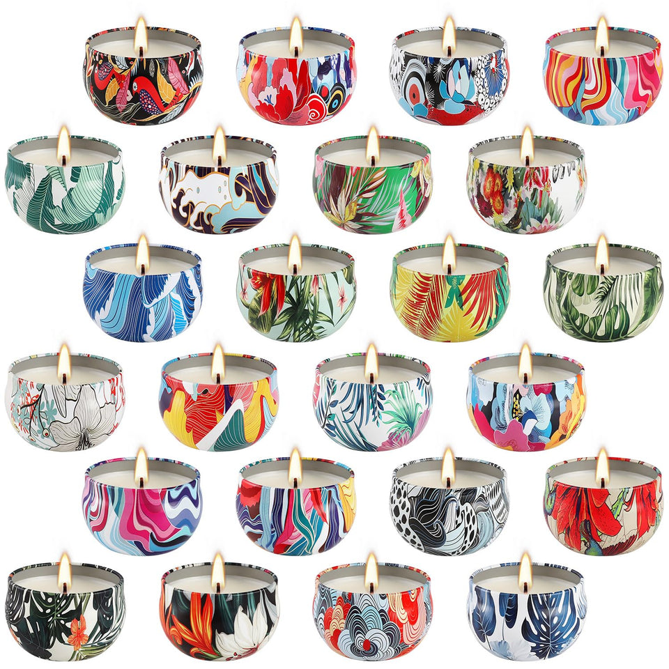 YOROXRG 24-fragrance candles offer varied scents for cozy home ambiance.