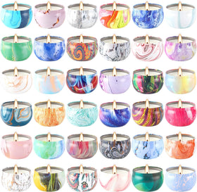 YOROXRG 36-pack scented candles in travel tins for versatile home fragrance