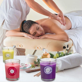 Jasmine fragrance note on a YOROXRG candle for calming atmosphere