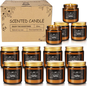 YOROXRG home spa bath candle set adds cozy ambiance to your routines