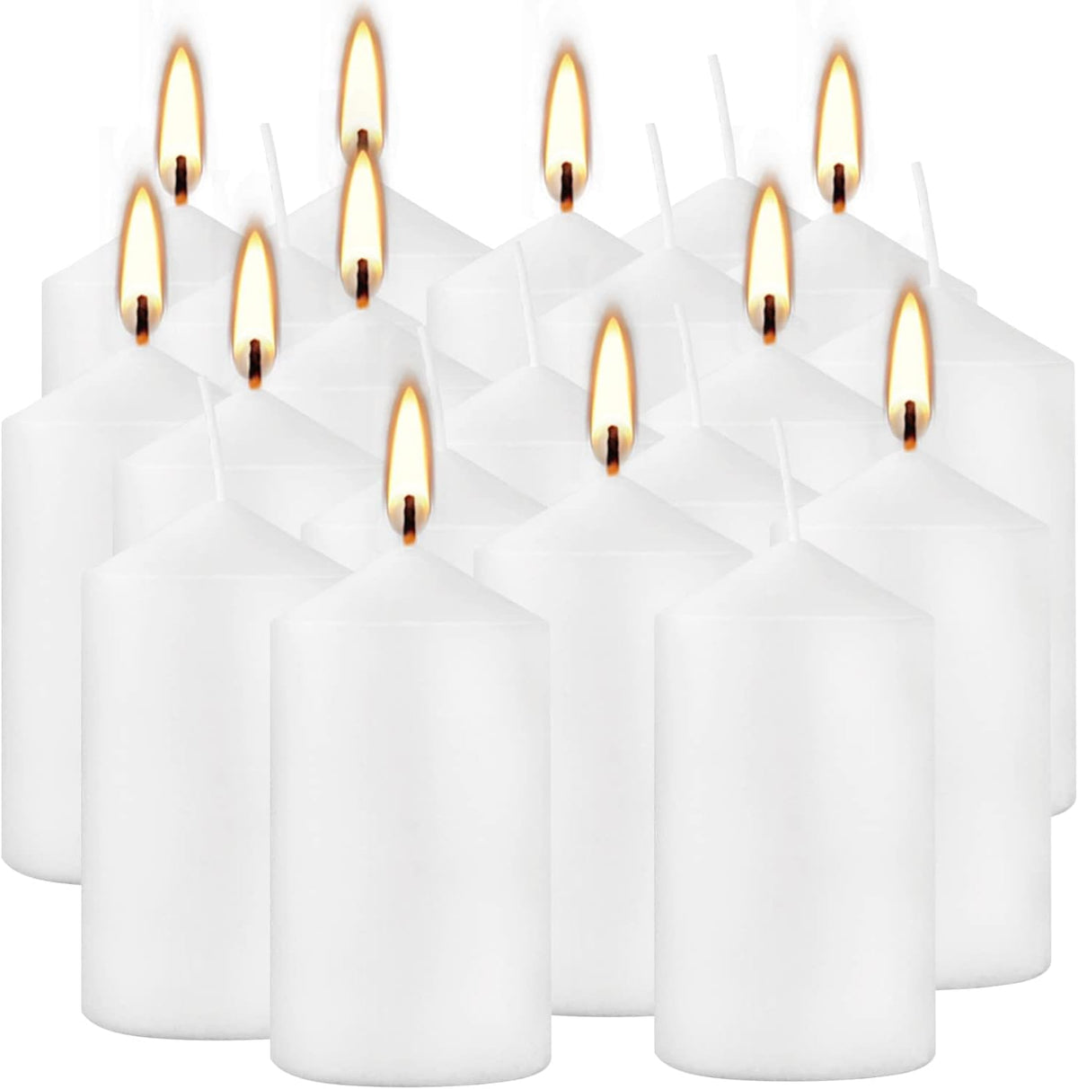 YOROXRG dripless candles with cotton wicks for clean burn.