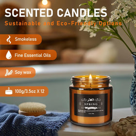YOROXRG long-burn-time candle delivers steady fragrance during evenings