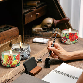 YOROXRG natural soy wax candles with essential oils for clean burning.