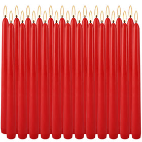 YOROXRG red 10-inch taper candle for elegant dining ambiance.