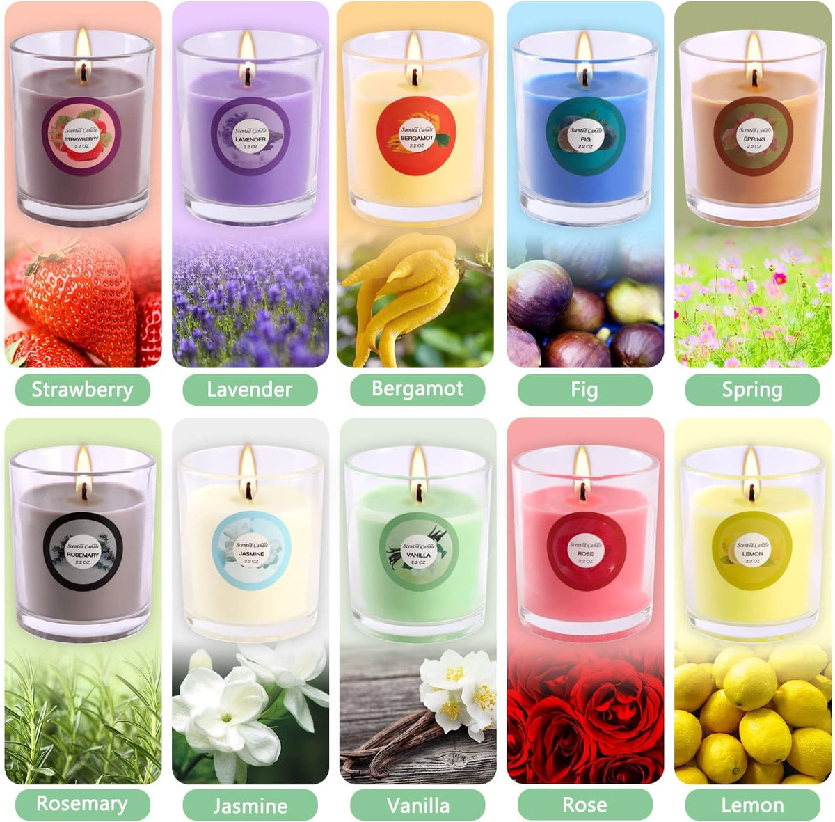YOROXRG rose candle offers elegant floral aroma for relaxing evenings