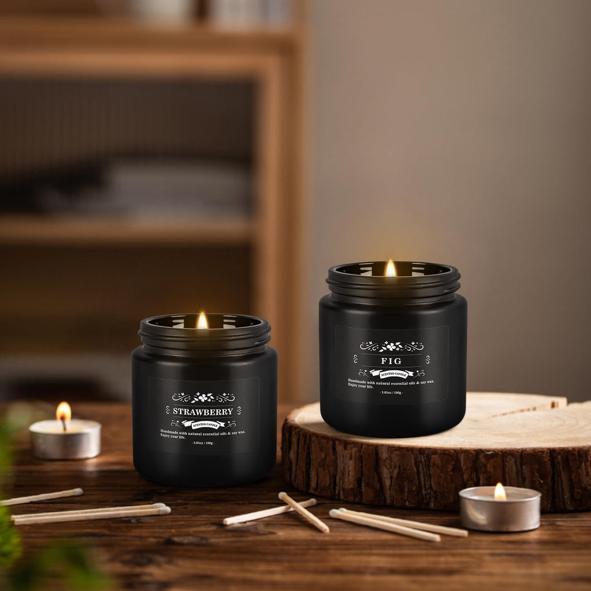 YOROXRG jasmine fragrance candle adds delicate floral notes