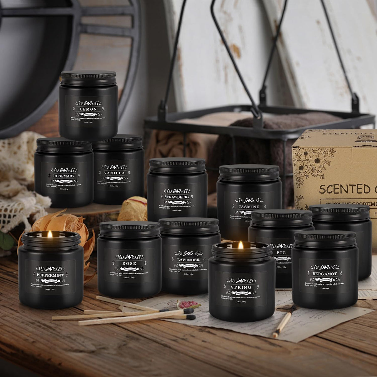 YOROXRG lavender fragrance candle promotes relaxing evenings