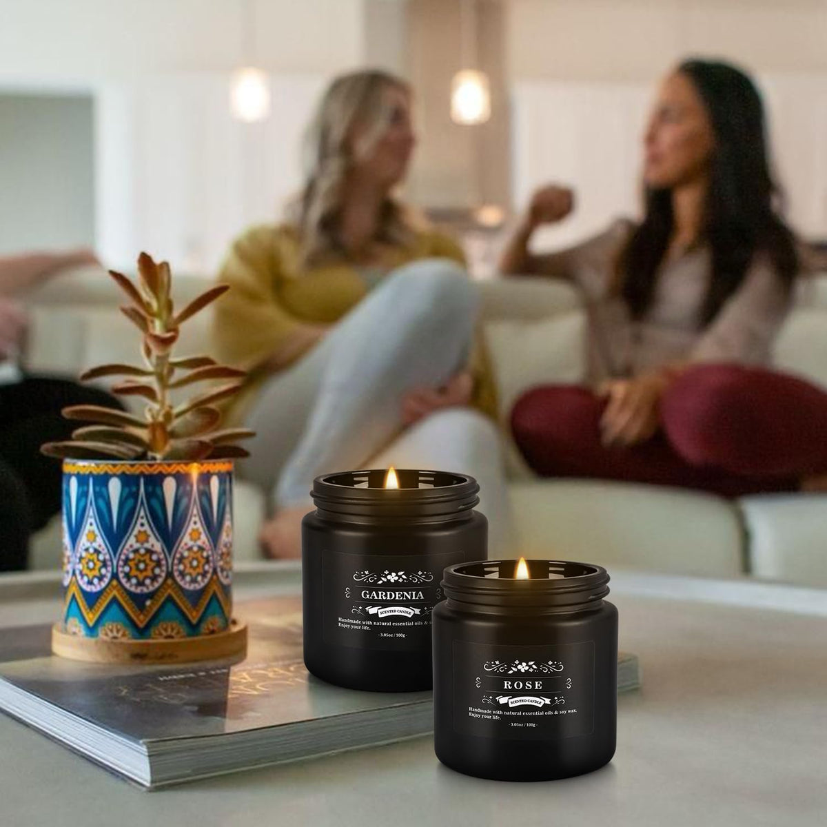 YOROXRG rosemary fragrance candle supports focus and calm