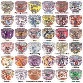 YOROXRG soy wax candles in 2.5 oz tins for long-lasting fragrance