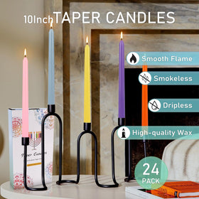 YOROXRG taper candles fit most candle holders