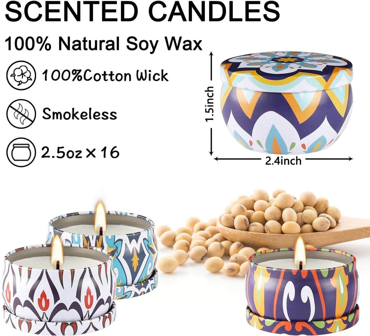 YOROXRG fig travel tin candle offers cozy sweetness for reading corners