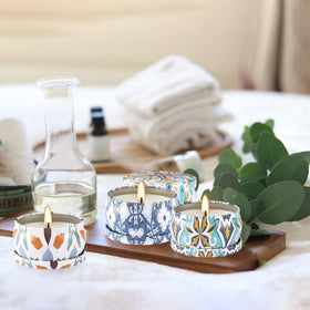 YOROXRG lavender travel tin candle promotes calm vibes before sleep