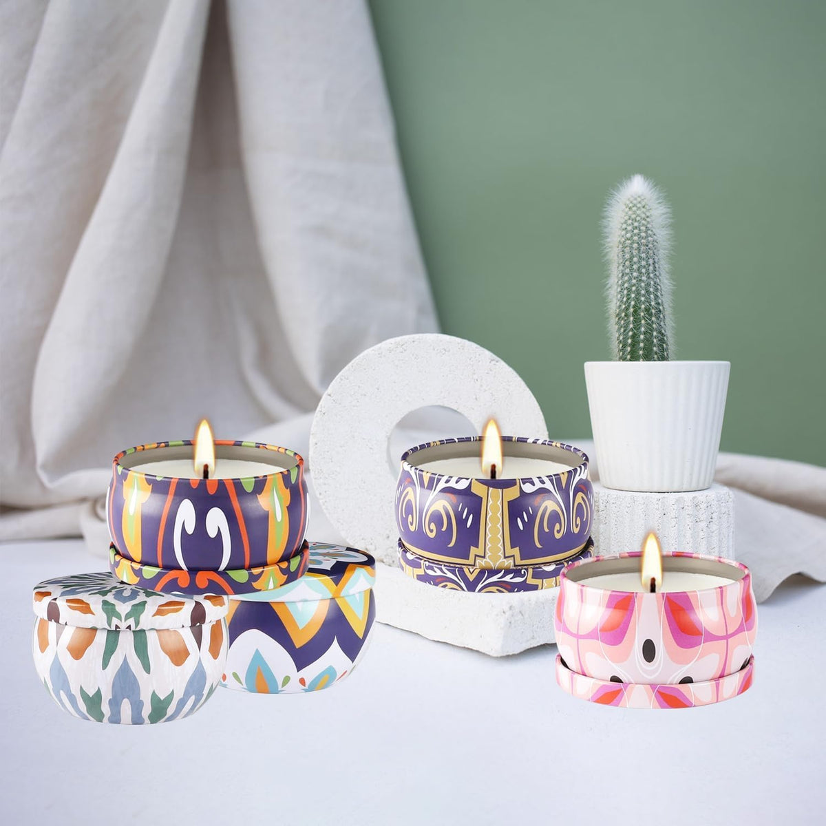 YOROXRG lemon travel tin candle brightens spaces and lifts mood