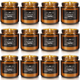 YOROXRG 12-piece scented candles variety pack creates inviting aromas for any space