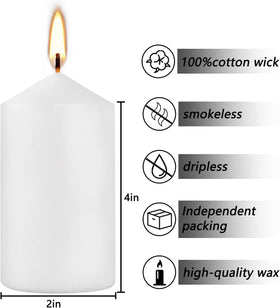 YOROXRG wedding decor candles add mood with unscented glow.