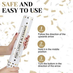 Yorr 12-inch confetti tube performs dramatic lawn bursts