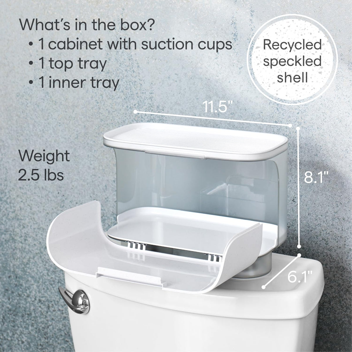 YouCopia Hideaway hidden compartment door open for privacy of items