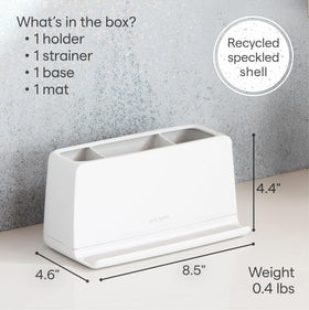 YouCopia The Ledge protective finish resists grime buildup on the surface.