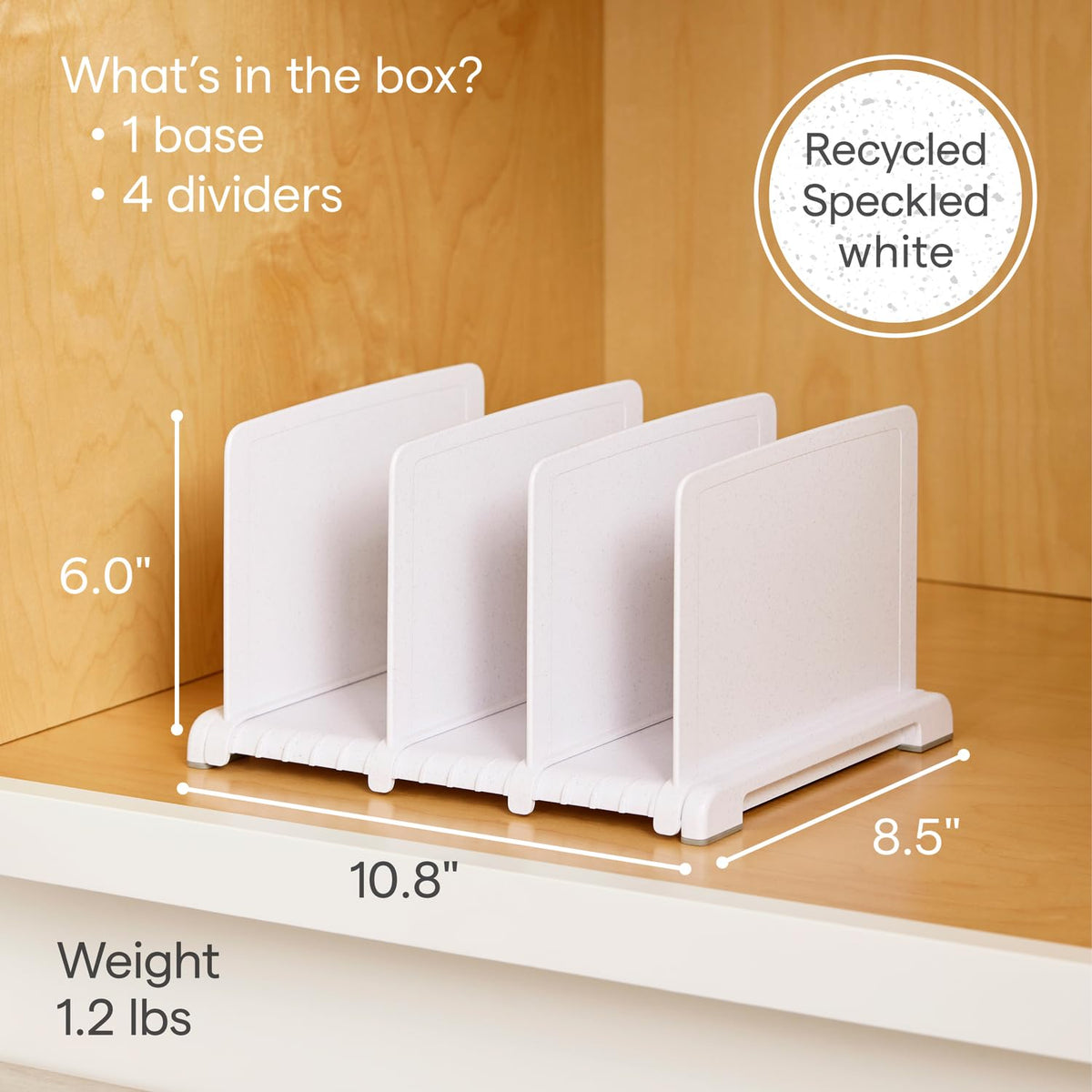 YouCopia StoraBag stores folded bags side by side for efficient use of space.