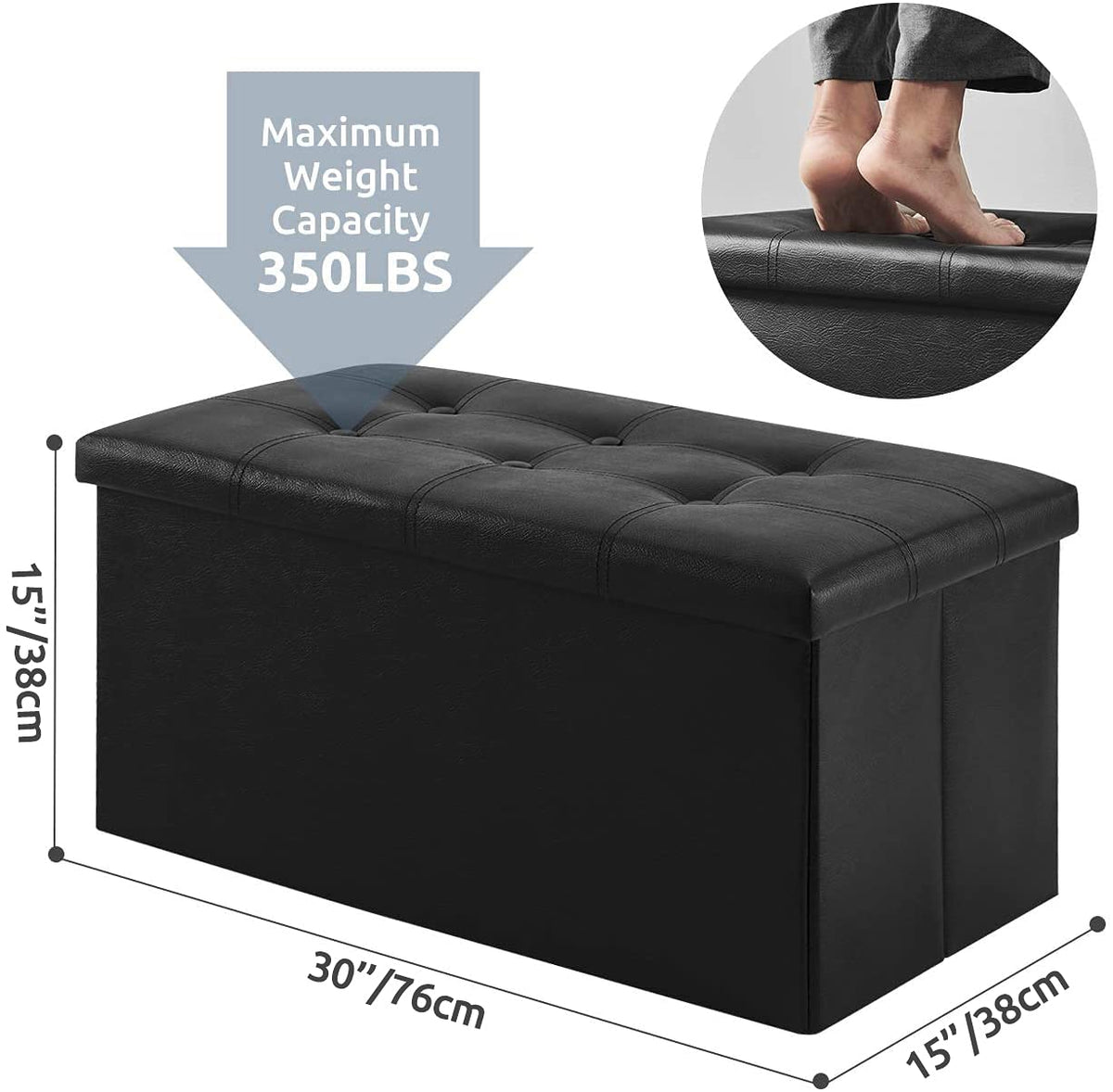 YOUDENOVA faux leather finish closeup shows durable, wipe-clean surface.
