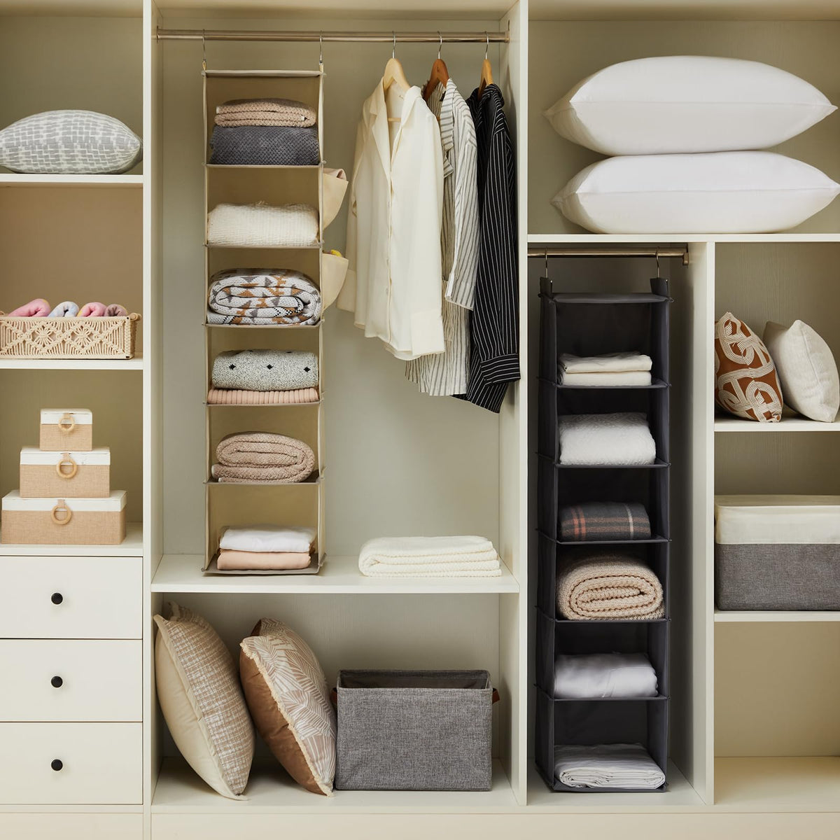 YOUDENOVA 6-shelf organizer open compartments ideal for outfit planning