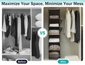 Grey YOUDENOVA finish blends with most wardrobes and decor.